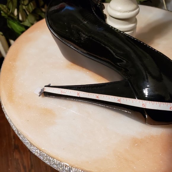 New Not Rated Black Open Toe Platform Heels - Picture 5 of 13